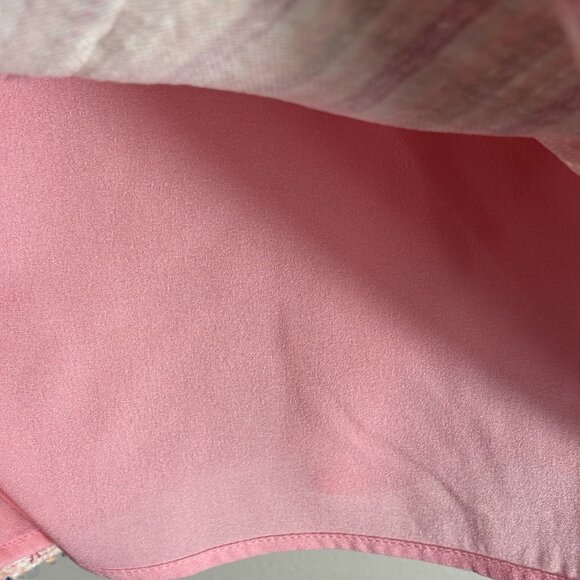 Endless Rose Pink Tweed Mini Dress With Sequins & Buttons Size M Sleeveless - Picture 13 of 16